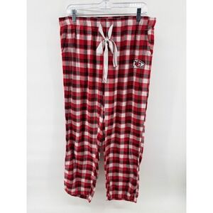 Women's Kansas City Chiefs Breakout Flannel Pajama Pant Size Large Football NFL